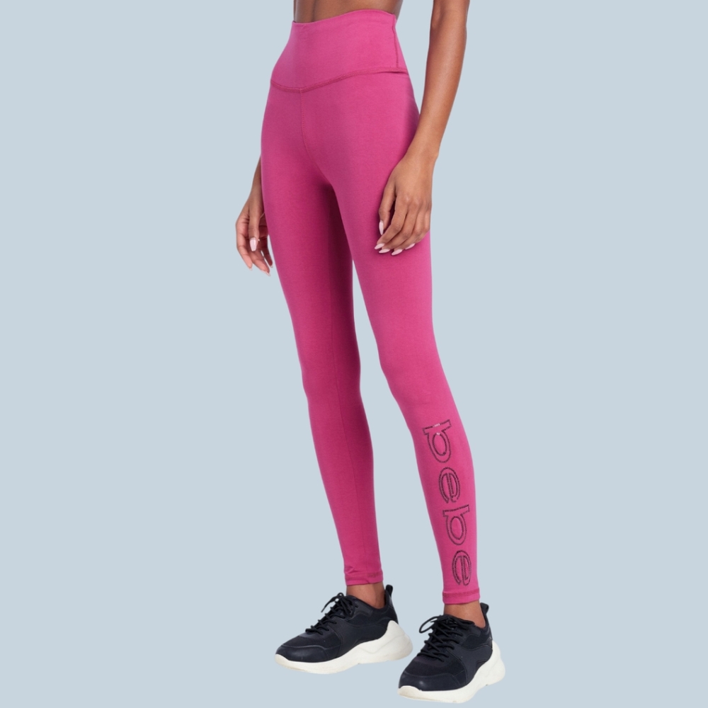 bebe sport sequin logo festival fascia leggings New w/ Tag $79 retail size small
